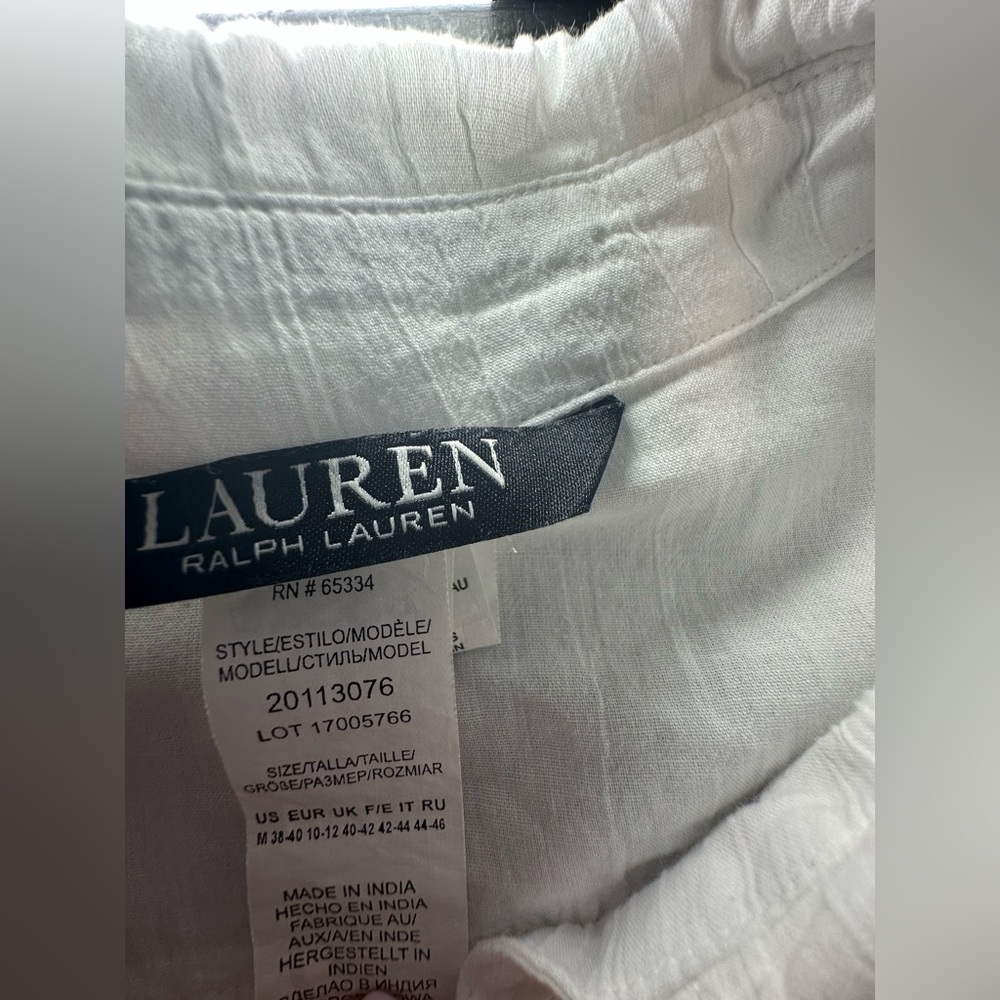 Lauren Ralph Lauren
Crushed Cotton Camp Shirt Swim Cover-Up - Picture 11 of 11